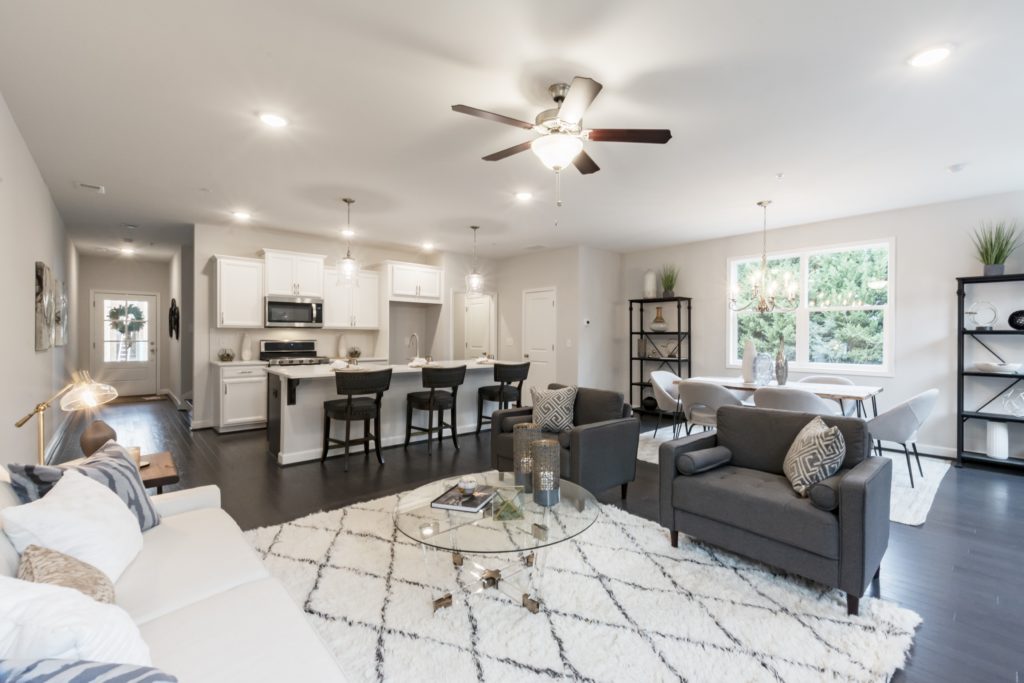 new staged model home at Cobb County community