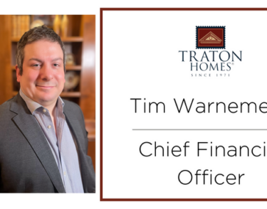 Chief Financial Officer Tim Warnement with Traton Homes